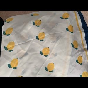 Lemon print scarf